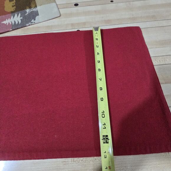 Home Studio Set 8 Woodland Placemats 8"x13" Deer Bear Trees Red Brown Cream - Picture 8 of 13